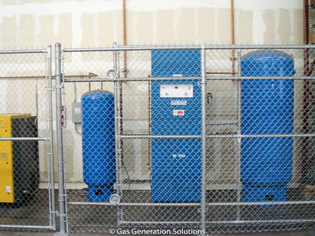 Nitrogen generator installed at a nuts and trail mix packaging plant