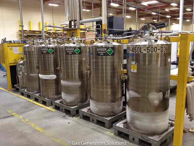 Liquid Nitrogen dewars compared to nitrogen generator