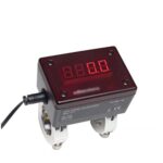 Clamp-style nitrogen gas and compressed air flow meter